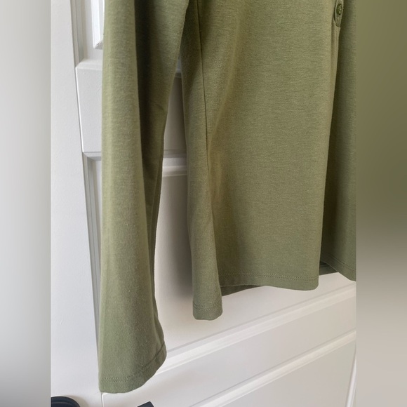 GAP Henley T-Shirt | Olive Green | L - Picture 5 of 7